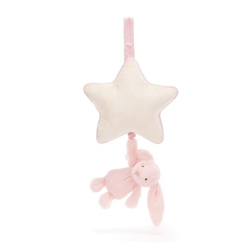 Jellycat Musical Pull - Bashful Pink Bunny Star (New)